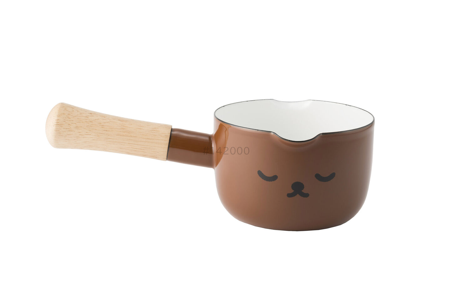 Fuji Enamel Miffy Face  12cm Milk Pan MFF-12M (Brown)