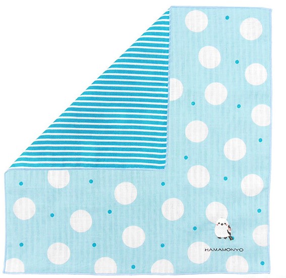Reversible gauze handkerchief-Women (Made in Japan)
