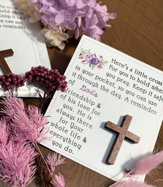 Little Cross Message Card-Purple (Coming Soon)