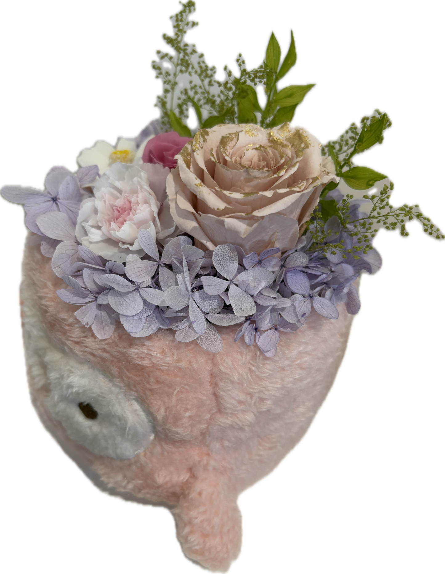 Cozy Owl Flower Pot III with Gift Box-Pink