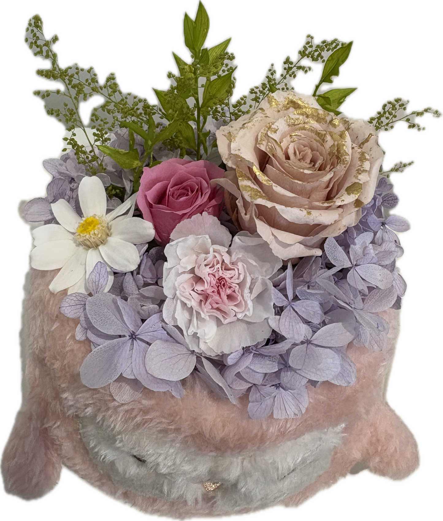 Cozy Owl Flower Pot III with Gift Box-Pink