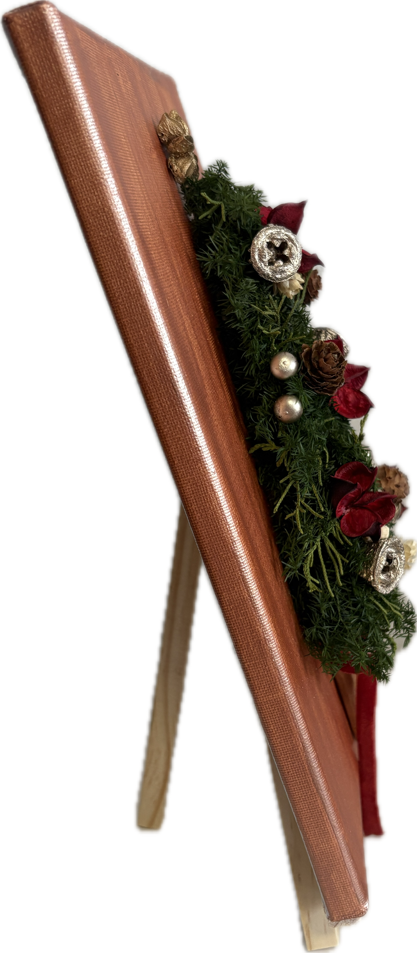 Christmas Tree 3D Floral Art with Preserved Flowers (Large Size)