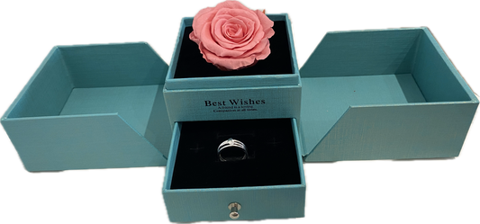 Preserved Loving Flower Box-Candy Pink Rose(Size L)