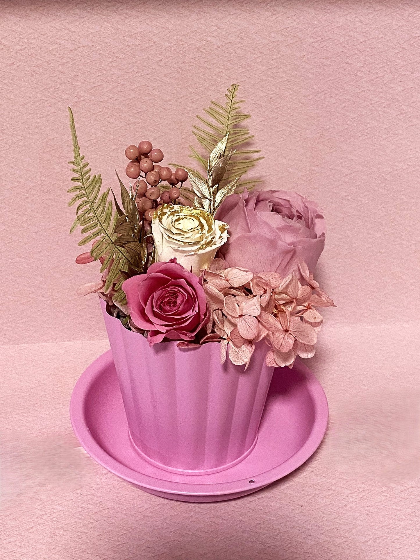 Elegant Floral Cup-Pink(with box)
