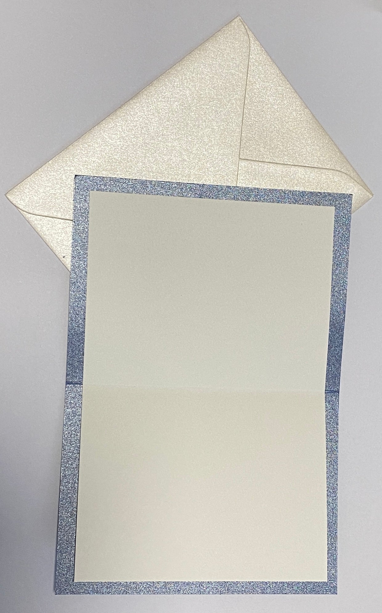 Card-Happy Birthday-flower (Grey Blue)