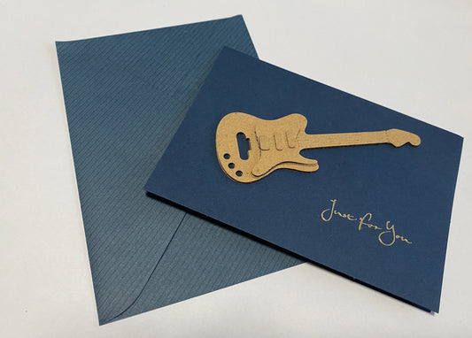Card-Guitar & Just for you (Navy)
