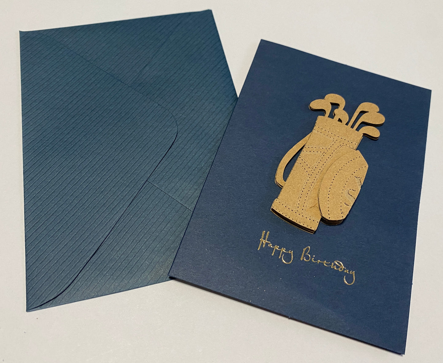 Card-Golf & Happy Birthday(Navy)