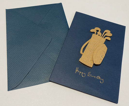Card-Golf & Happy Birthday(Navy)