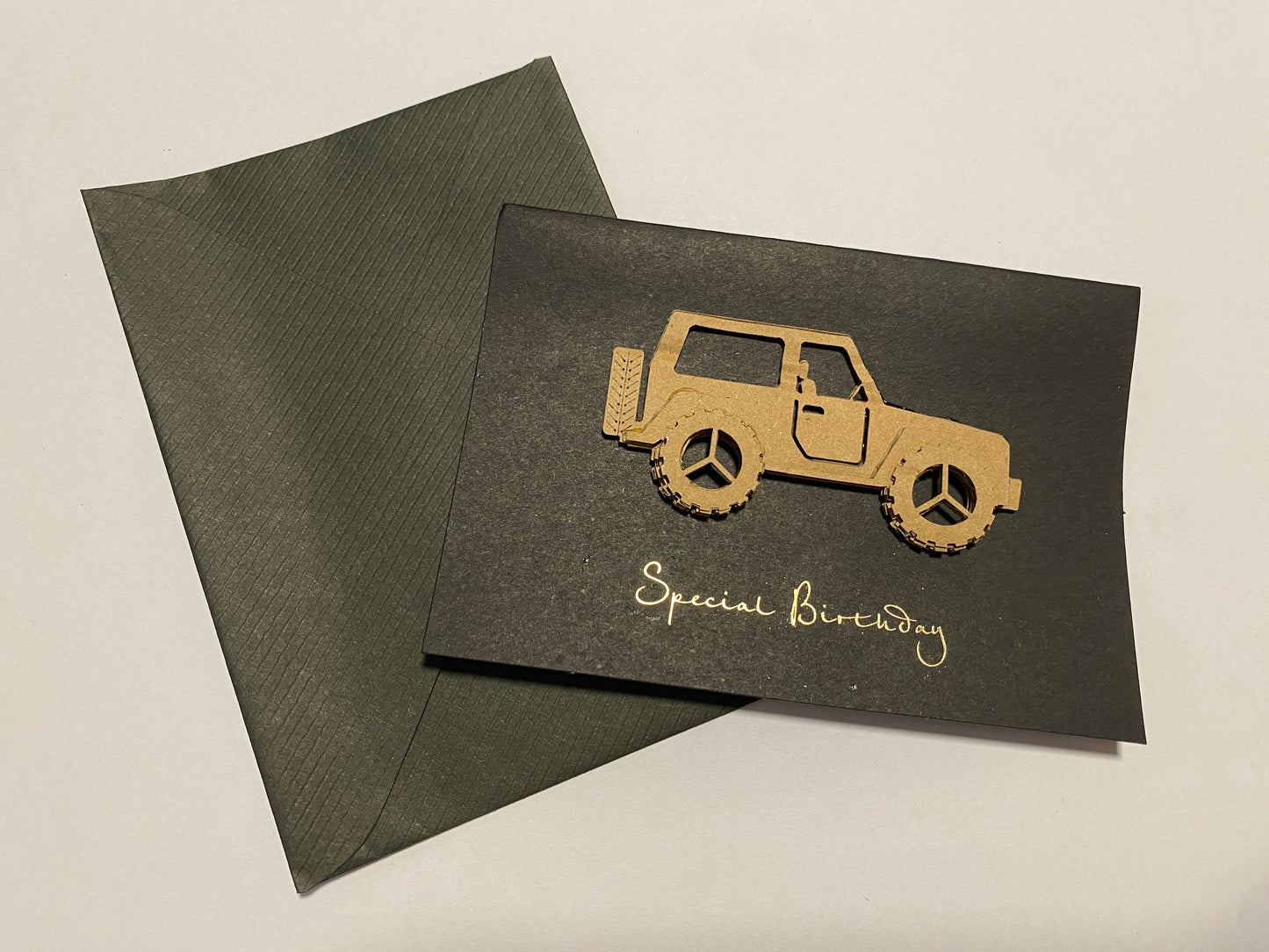 Card-Car & Special Birthday (Black)