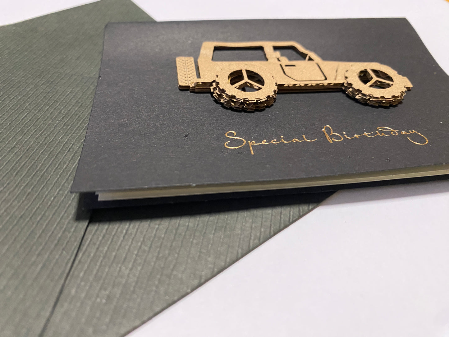 Card-Car & Special Birthday (Black)