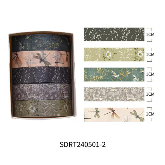 Japanese Pattern Tape-Dragonfly(5 rolls)