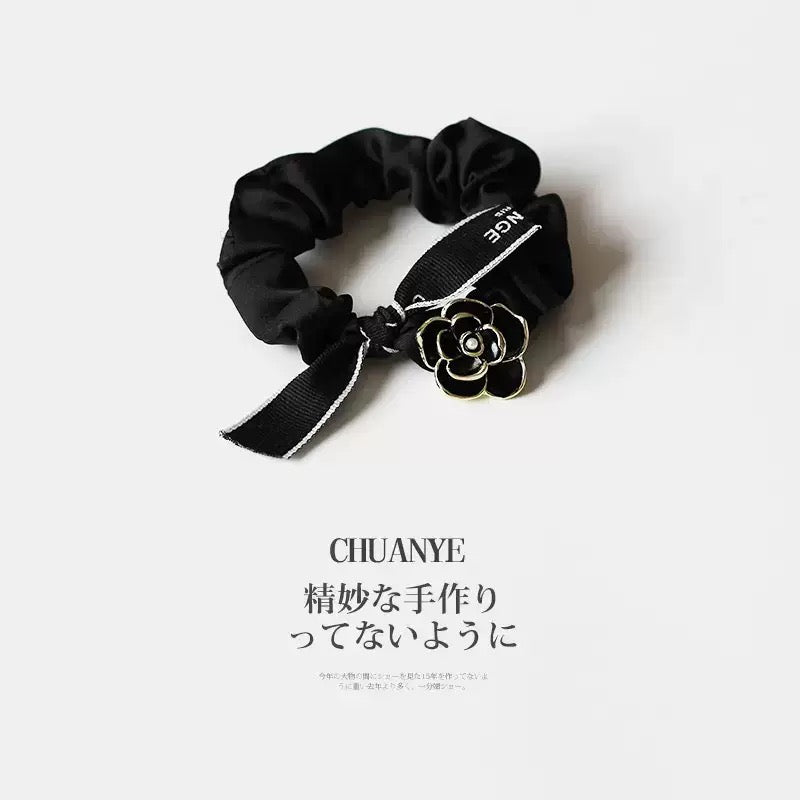Black Rose Scrunchies