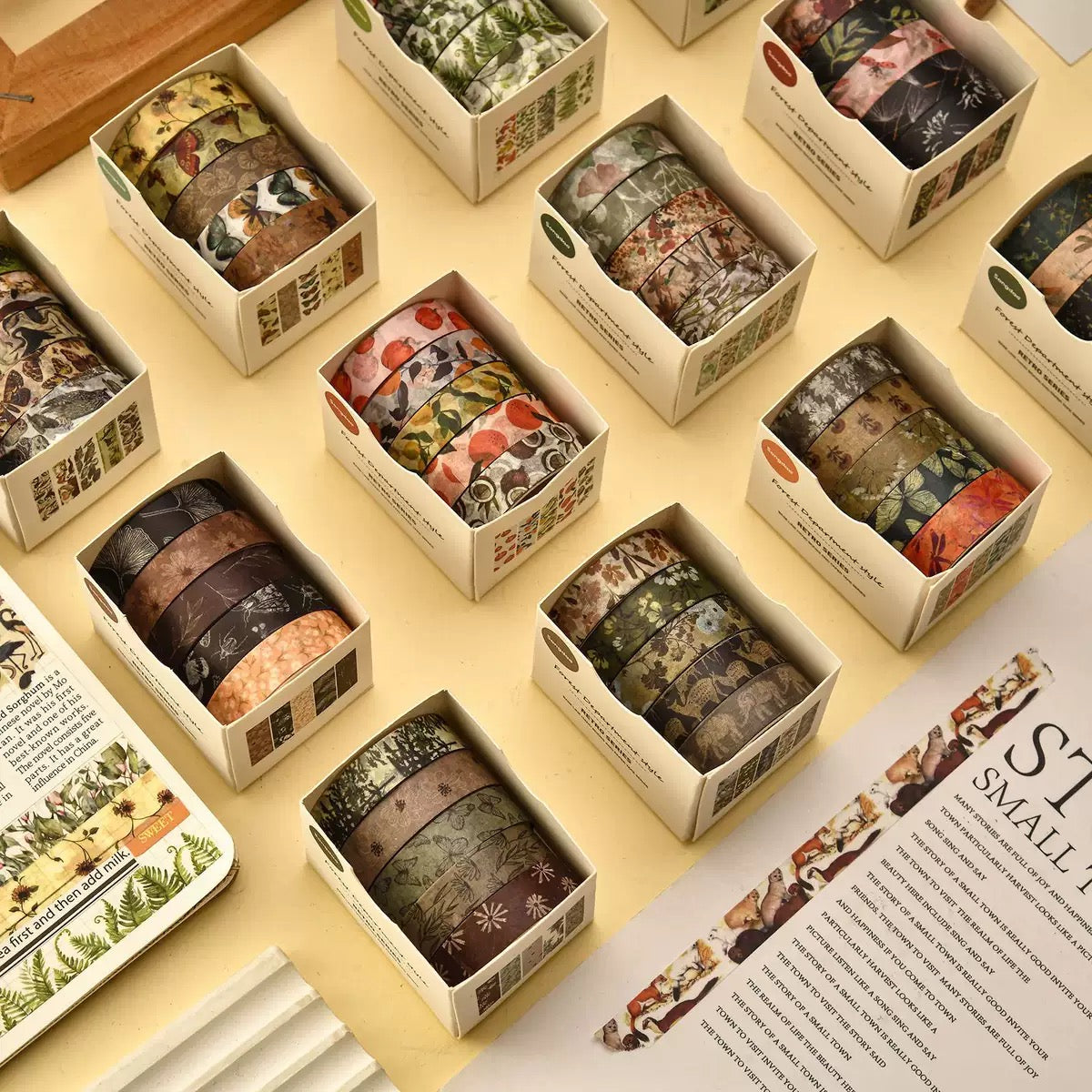 Japanese Pattern Tape-Nature 1 (5 rolls)