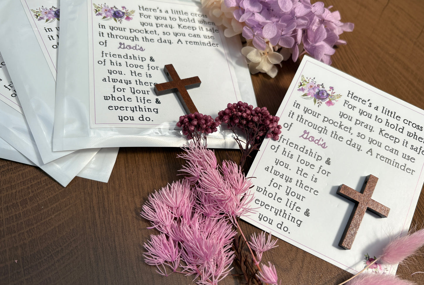 Little Cross Message Card-Purple (Coming Soon)
