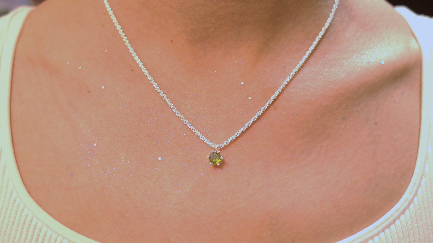 Green Gem Necklace(with box)