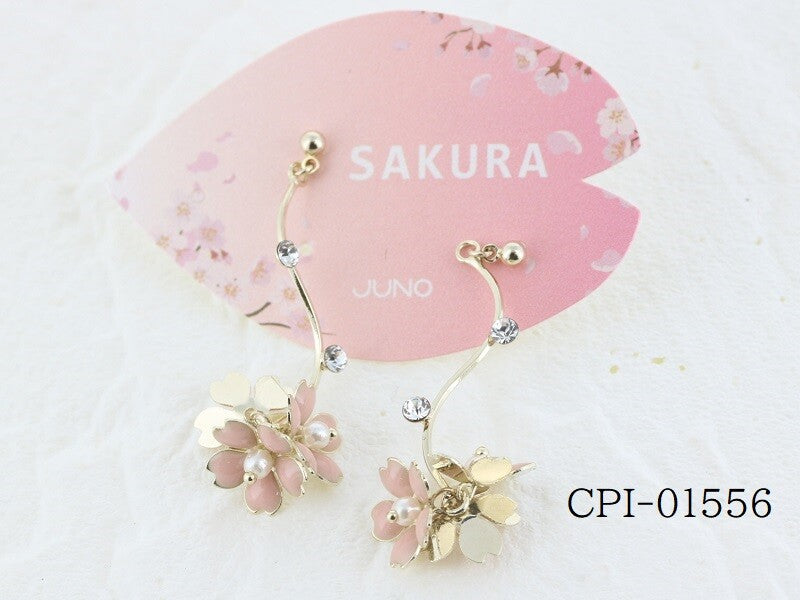 Pearl Cherry Blossom  Earrings