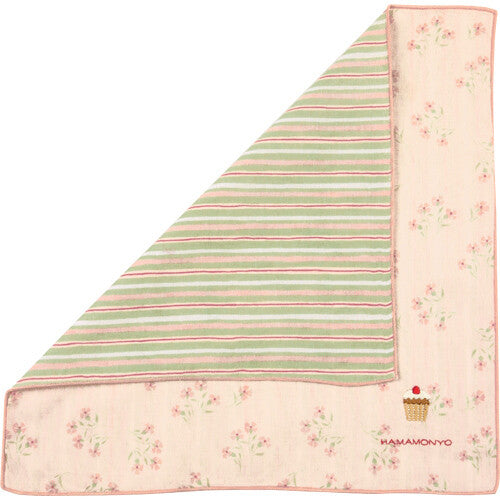 Reversible gauze handkerchief-Women (Made in Japan)
