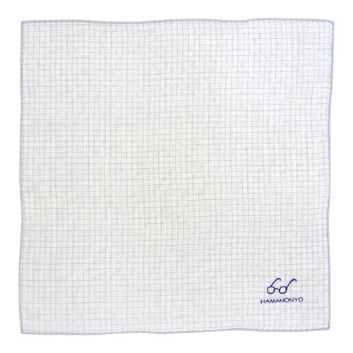 Reversible gauze handkerchief -Men (Made in Japan)
