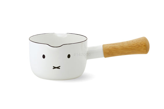 Fuji Enamel Miffy Face  12cm Milk Pan MFF-12M (White)