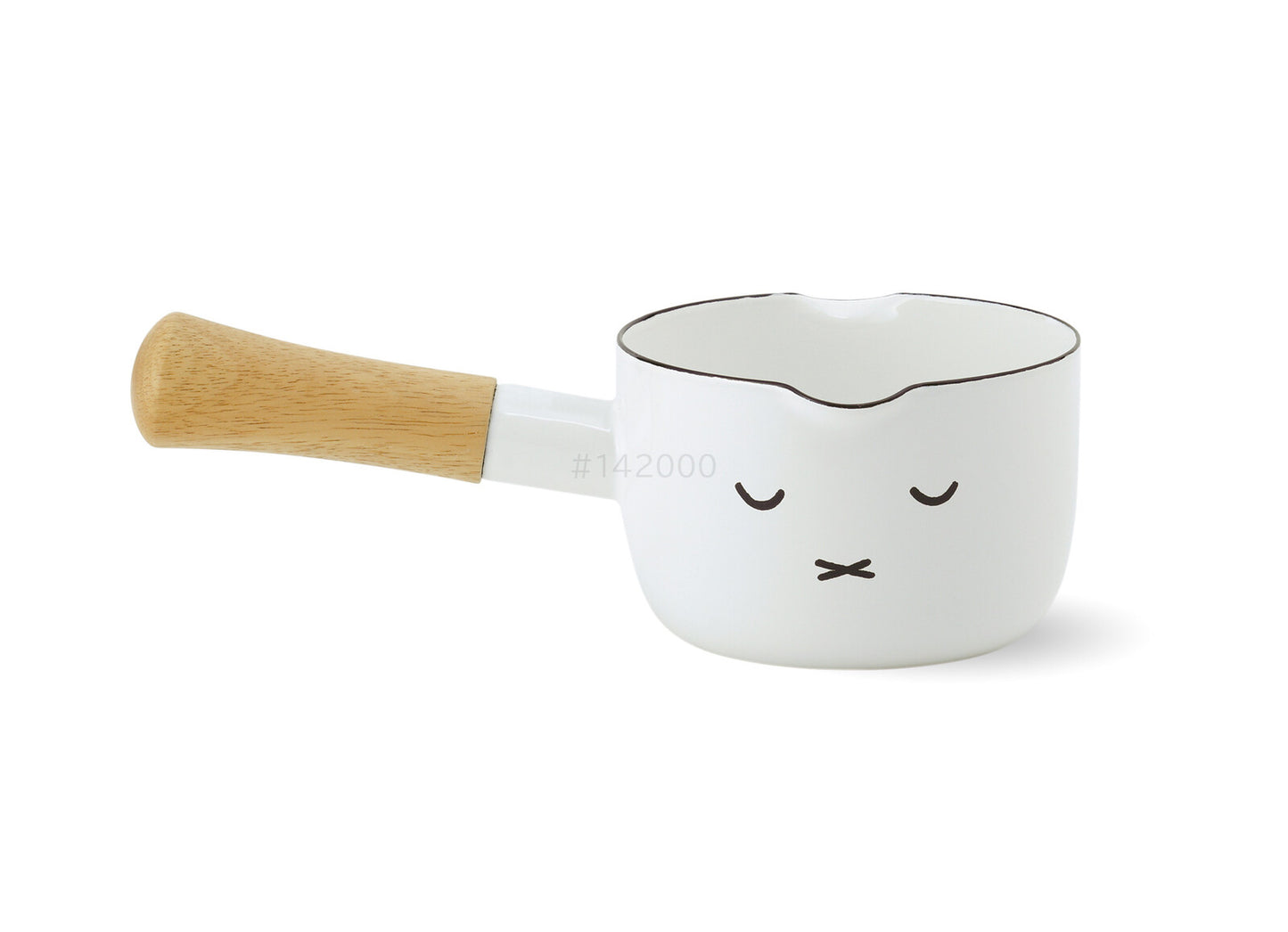 Fuji Enamel Miffy Face  12cm Milk Pan MFF-12M (White)