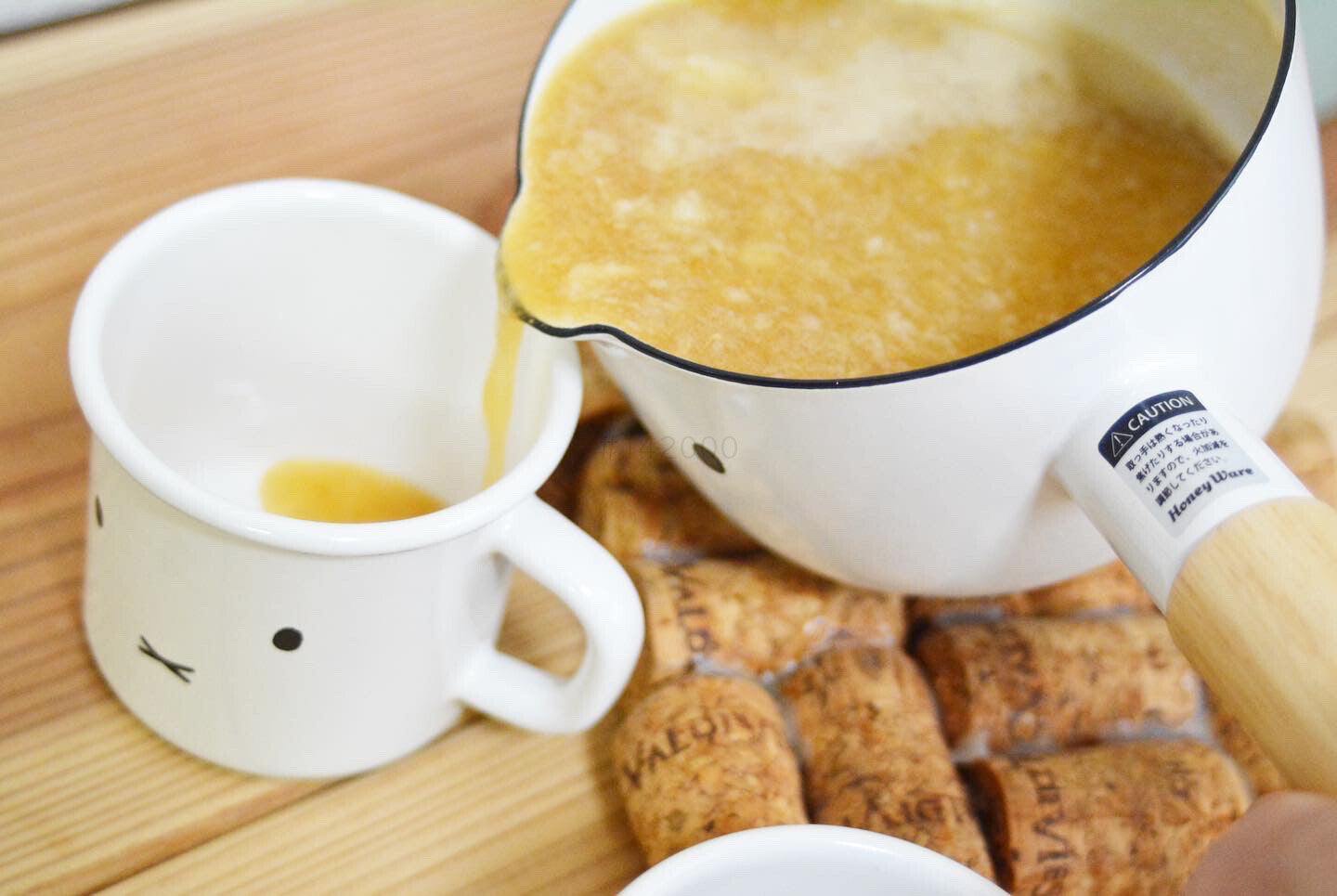 Fuji Enamel Miffy Face  12cm Milk Pan MFF-12M (White)