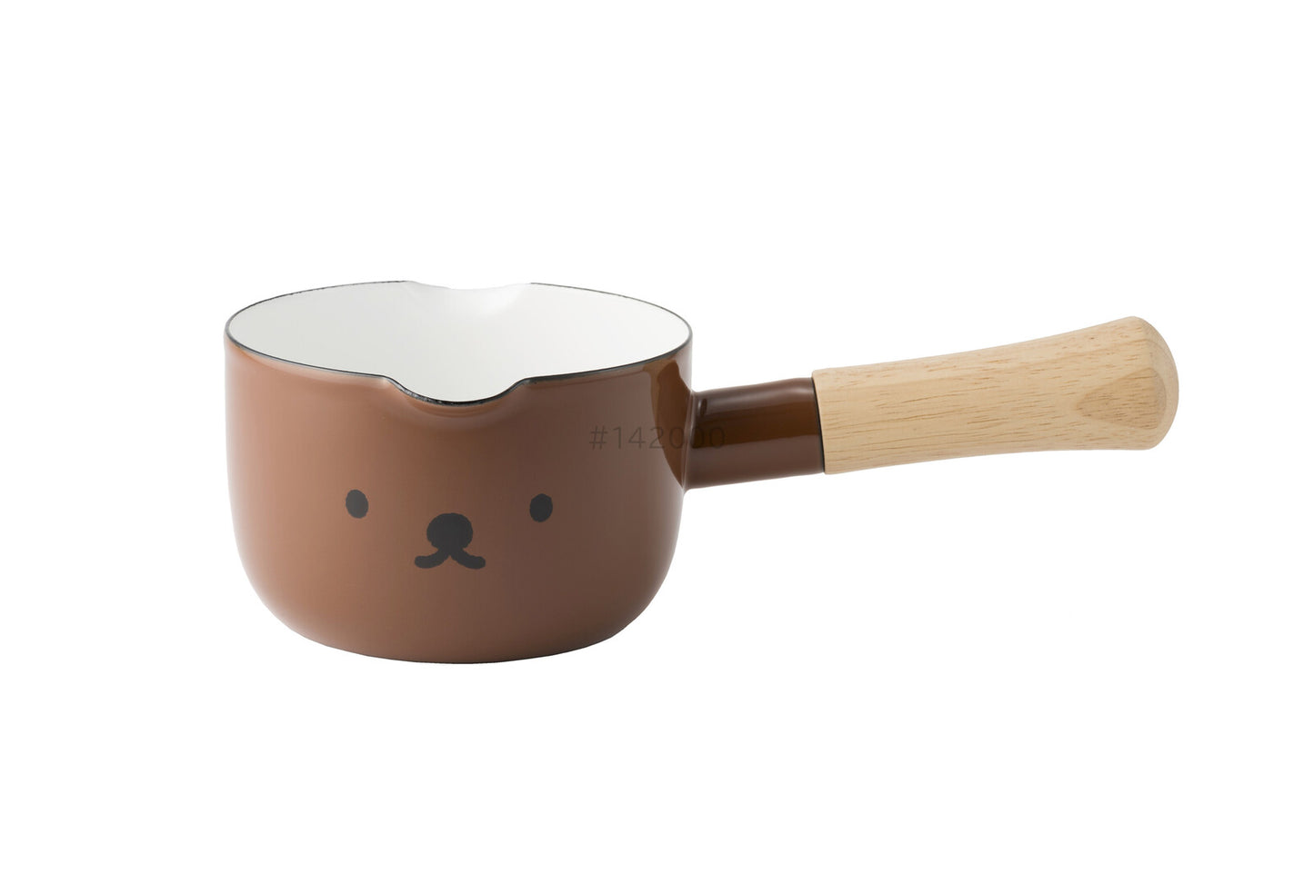 Fuji Enamel Miffy Face  12cm Milk Pan MFF-12M (Brown)
