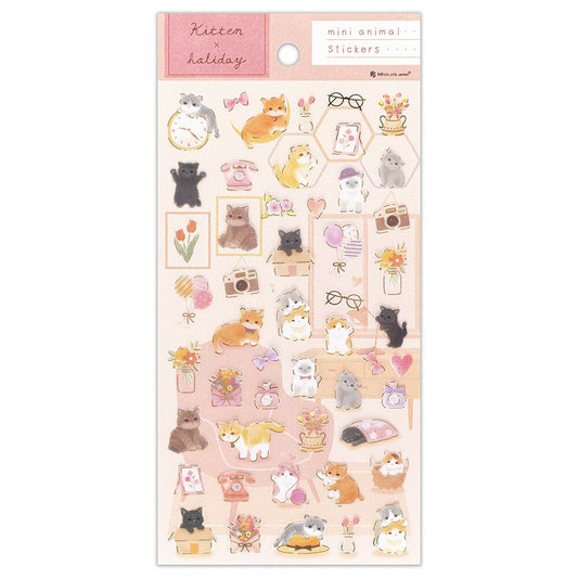 Transparent Animal Sticker-Kitten