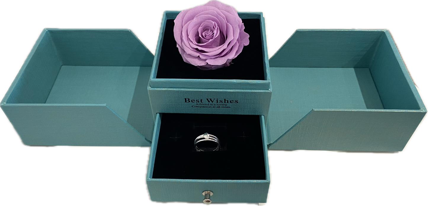 Preserved Loving Flower Box(LB)with Rose(size L)