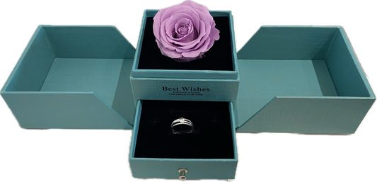 Preserved Loving Flower Box(LB)with Rose(size L)