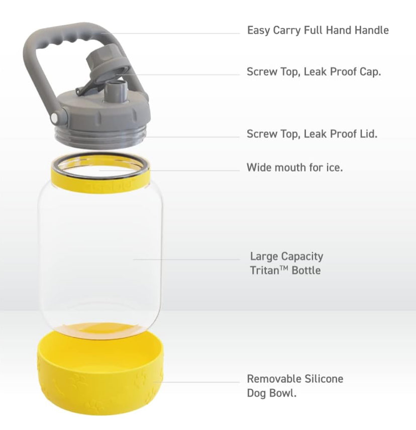 The Barkley Tritan Bottle- Mustard