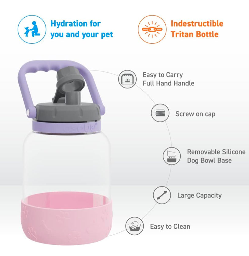 The Barkley Tritan Bottle-Pink