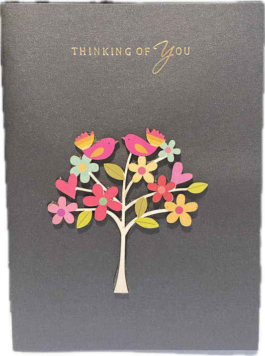 Card-Thinking of you- tree (Grey)