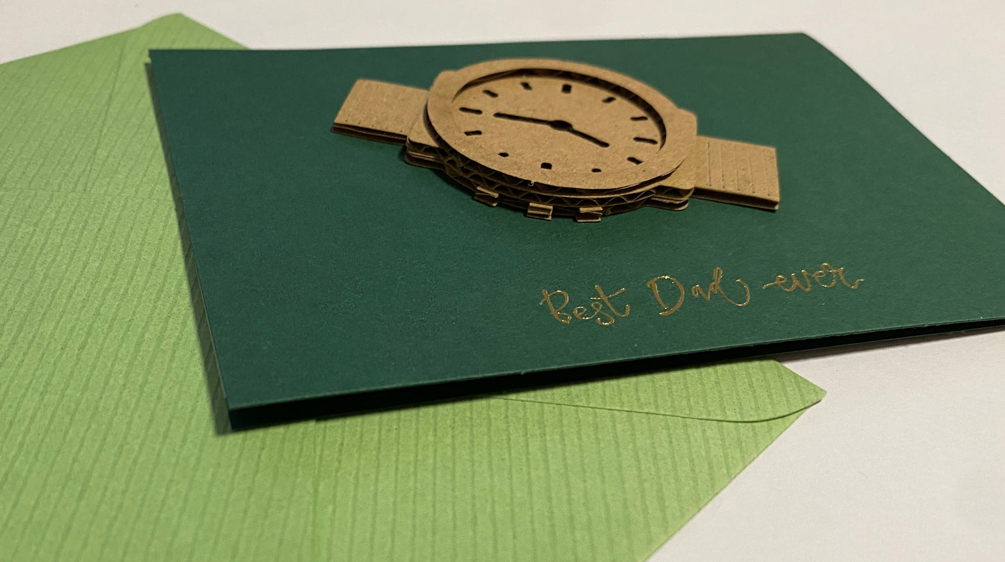 Card-Watch & Best Dad Ever (Green)