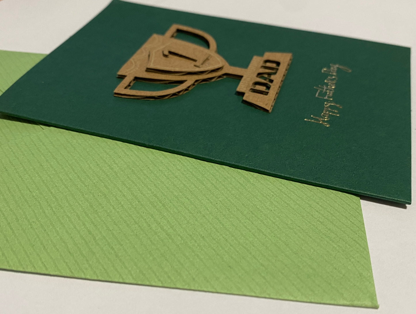 Card-Trophies & Happy Father's Day (Green)