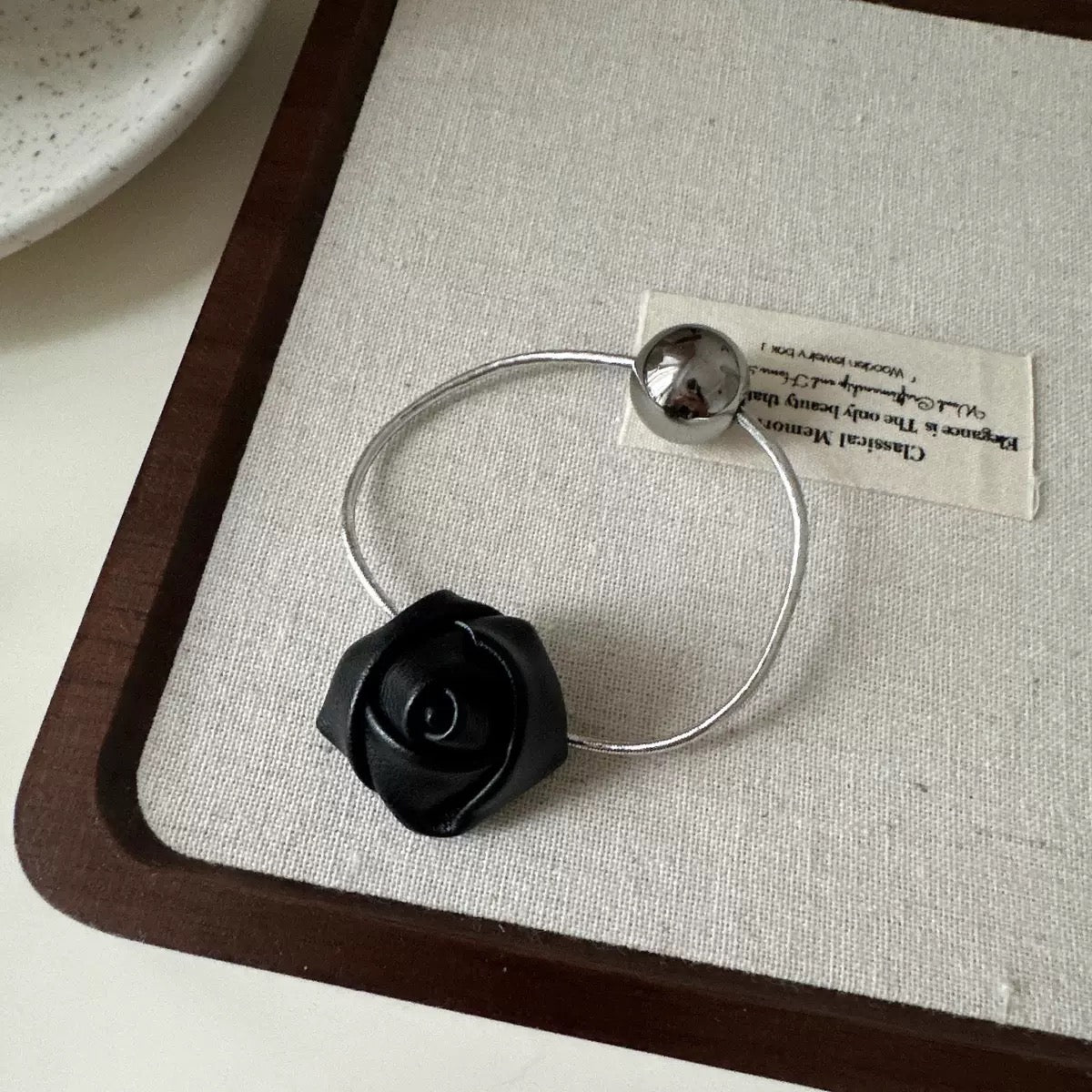 Rose Hair Band- Black