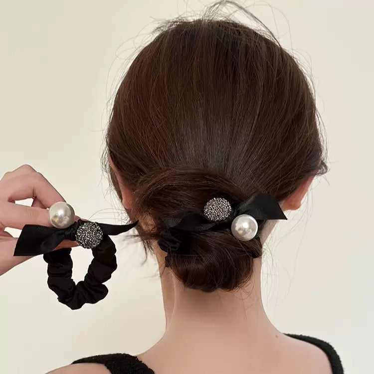 Black Pearl Scrunchies