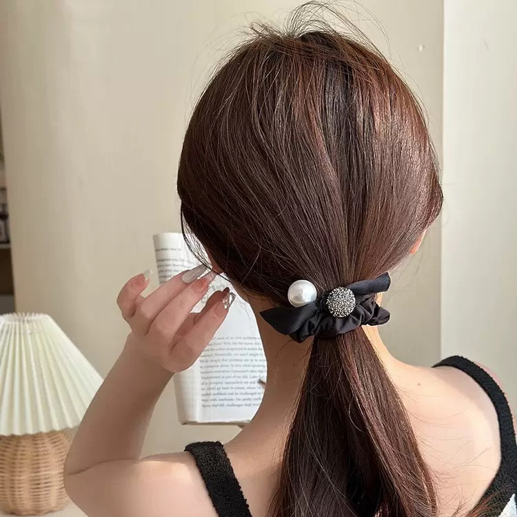 Black Pearl Scrunchies