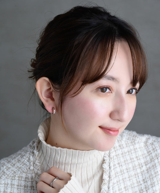 Loop fit clip-on earrings-Sliver (Made in Japan)
